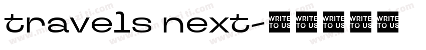 travels next字体转换